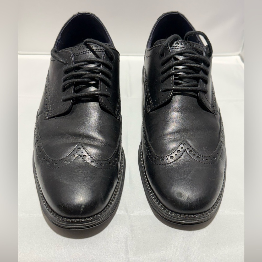 Cole Haan Black Leather Oxfords